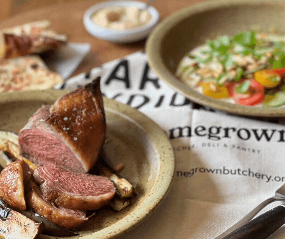 Homegrown Lamb Rump with Pinoli Pine Nuts