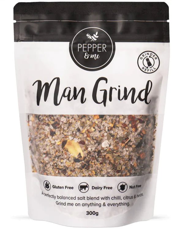 Pepper & Me Pantry Pepper & Me: Man Grind Salt Blend