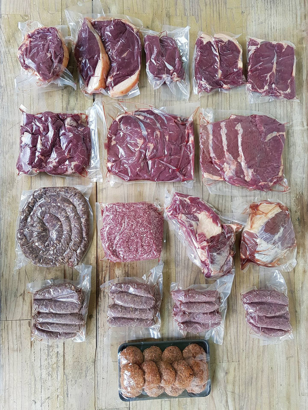 Homegrown Farm Fresh Meats Beef Boxes 13KG All Black Angus Park Box
